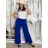 Nohavice dlhé letné dámske BETA (S/M/L ONE SIZE) TALIANSKA MÓDA IM425463/DU S/M/L čierna