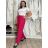 Nohavice dlhé letné dámske BETA (S/M/L ONE SIZE) TALIANSKA MÓDA IM425463/DU S/M/L tmavo ružová