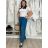 Kalhoty dlouhé letní dámské LUCE (S/M/L ONE SIZE) ITALSKÁ MÓDA IM725106/DUR -   biela -   S/M/L