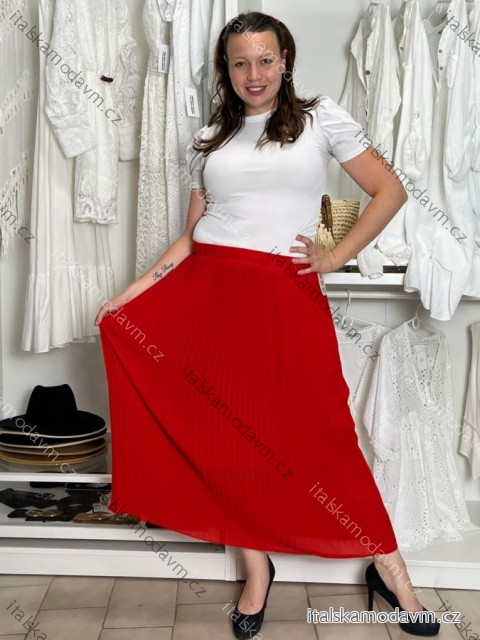 Sukně letní skládaná dlouhá dámská DARINA (S/M/L ONE SIZE) ITALSKá MóDA IM721064