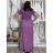 Šaty dlhé letné rebrované krátky rukáv dámske Maria-M (XS/S/M/L ONE SIZE) TALIANSKA MÓDA IMSM25128/DUR -   modrá kráľovská -   S/M/L