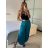 Nohavice saténové háremky letné dlhé dámske (S/M ONE SIZE) TALIANSKA MÓDA IMM239535UN/DUR žlutá S/M/L