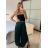 Nohavice saténové háremky letné dlhé dámske (S/M ONE SIZE) TALIANSKA MÓDA IMM239535UN/DUR žlutá S/M/L