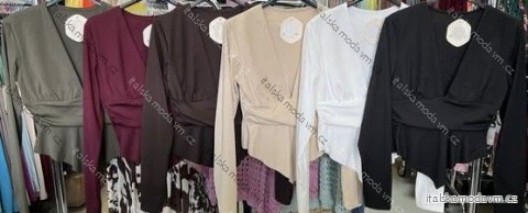 Tunika dlouhý rukáv dámská (XS/S/M ONE SIZE) ITALSKÁ MÓDA IMM25M42817