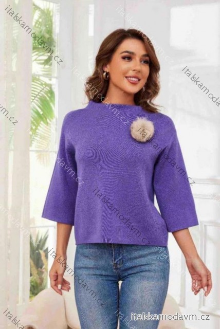 Sveter 3/4 dlhý rukáv dámsky (S/M/L ONE SIZE) IMM25M5986