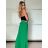 Nohavice dlhé letné s opaskom dámske (S/M/L ONE SIZE) TALIANSKA MÓDA IMM25M12297/DU -   čierna
 -   S/M/L