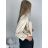 Bolerko saténové dlouhý rukáv dámské CELESTE (S/M/L ONE SIZE) ITALSKá MóDA IM3250003