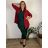 Cardigan dlouhý rukáv dámský nadrozměr FINA (46/48/50 ONE SIZE) ITALSKÁ MÓDA IMSM251124/DU 46/48/50 Černá