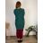 Cardigan dlouhý rukáv dámský nadrozměr FINA (46/48/50 ONE SIZE) ITALSKÁ MÓDA IMSM251124/DU 46/48/50 zelená smaragdová