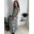 Šaty letní krátký rukáv dámské FLORA (S/M/L ONE SIZE) ITALSKÁ MÓDA IMSM25019-1/DUR růžová S/M/L