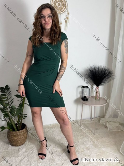 Šaty puzdrové spoločenské elegantné bez rukávov dámske Carol (S-XL) TALIANSKA MÓDA IMM22Q51239-1/DUR