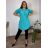Tunika prodloužená krátký rukáv dámská nadrozměr (2XL/3XL ONE SIZE) TALIANSKA MóDA IM3251114