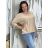 Sveter úpletový 3/4 dlhý rukáv dámske AMALIA  (M/L/XL ONE SIZE) TALIANSKA MÓDA IM5251116