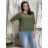 Sveter úpletový 3/4 dlhý rukáv dámske AMALIA  (M/L/XL ONE SIZE) TALIANSKA MÓDA IM5251116