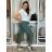 Kalhoty strečové dlouhé dámské (S/M/L ONE SIZE) ITALSKá MODA IM4240137/DUR tm. fuchsiová S/M/L