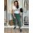 Kalhoty strečové dlouhé dámské (S/M/L ONE SIZE) ITALSKá MODA IM4240137/DUR tm. fuchsiová S/M/L