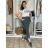 Kalhoty strečové dlouhé dámské (S/M/L ONE SIZE) ITALSKá MODA IM4240137/DUR tm. fuchsiová S/M/L