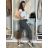 Kalhoty strečové dlouhé dámské (S/M/L ONE SIZE) ITALSKá MODA IM4240137/DUR tm. fuchsiová S/M/L