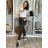 Kalhoty strečové dlouhé dámské (S/M/L ONE SIZE) ITALSKá MODA IM4240137/DUR tm. fuchsiová S/M/L