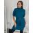 Šaty úpletové s opaskom krátky rukáv dámske nadrozmer DITA (M/L/XL ONE SIZE) TALIANSKA MÓDA IM425555/DR M/L/XL vínová