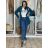Cardigan pletený teplý dlouhý rukáv dámský (S/M/L ONE SIZE) ITALSKÁ MÓDA IMD221886/DR šedá M/L
