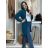 Cardigan pletený teplý dlouhý rukáv dámský (S/M/L ONE SIZE) ITALSKÁ MÓDA IMD221886/DR šedá M/L