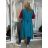 Vesta flauš bez rukávů dámská (M/L ONE SIZE) ITALSKÁ MÓDA IMD22900/DR petrolejová M/L