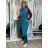 Vesta flauš bez rukávů dámská (M/L ONE SIZE) ITALSKÁ MÓDA IMD22900/DR petrolejová M/L