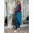 Vesta flauš bez rukávů dámská (M/L ONE SIZE) ITALSKÁ MÓDA IMD22900/DR petrolejová M/L