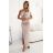 Šaty dlhé společenské bez rukávov dámske AURORA (S/M/L ONE SIZE) TALIANSKA MÓDA NUM255801/DR S/M/L zlatá