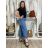 Nohavice dlhé letné dámske RITA  (S/M/L ONE SIZE) TALIANSKA MÓDA IMSM251129/DUR S/M/L svetlo modrá