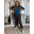Nohavice strečové dlhé dámske nadrozmer (XL/2XL ONE SIZE) TALIANSKA MÓDA IMC23031