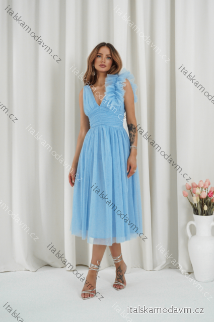 Šaty elegantné bez rukávu dámske nadrozmer (34-42) POLSKÁ MÓDA PMLWD25OLIVIA4