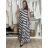 Šaty dlhé letné bez rukávov dámske BENNY  (S/M/L ONE SIZE) TALIANSKA MÓDA IMM25M29421/DU S/M/L biela