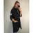 Bunda/Kabát dlouhý oversize rukáv dámská (S/M/L ONE SIZE) ITALSKÁ MODA IM4211311/DUR tm. hnědá S/M/L