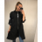 Bunda/Kabát dlouhý oversize rukáv dámská (S/M/L ONE SIZE) ITALSKÁ MODA IM4211311/DUR tm. hnědá S/M/L