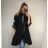 Bunda/Kabát dlouhý oversize rukáv dámská (S/M/L ONE SIZE) ITALSKÁ MODA IM4211311/DUR tm. hnědá S/M/L