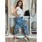 Nohavice strečové dlhé dámske (S/M/L ONE SIZE) TALIANSKA MODA IM424274/DR S/M/L čierna