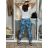 Nohavice strečové dlhé dámske (S/M/L ONE SIZE) TALIANSKA MODA IM424274/DR S/M/L čierna