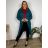 Cardigan s kapucí dlhý rukáv dámsky nadrozmer (44/46/48 ONE SIZE) TALIANSKA MÓDA IMSM251131