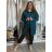 Cardigan s kapucí dlhý rukáv dámsky nadrozmer (42/44/46 ONE SIZE) TALIANSKA MÓDA IMSM251132