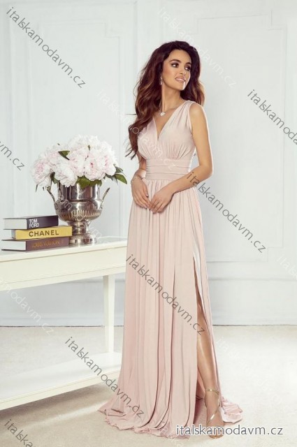 Šaty dlhé spoločenské bez rukávu dámske nadrozmer (34-48) POLSKÁ MÓDA PMLWD25VIRGINIA6