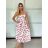 Šaty letné citrónky lemon, leopardie a kvetované na ramienka dámske (XS/S/M ONE SIZE) TALIANSKA MÓDA IMWCN251858