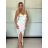 Šaty elegantné saténové spoločenské na ramienka dámske (S/M ONE SIZE) TALIANSKA MÓDA IM322MONICA/DR fialová S/M