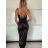 Šaty elegantné saténové spoločenské na ramienka dámske (S/M ONE SIZE) TALIANSKA MÓDA IM322MONICA/DR fialová S/M