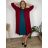 Cardigan dlhý bavlnený 3/4 dlhý rukáv dámsky nadrozmer (52/54/56 ONE SIZE) TALIANSKA MÓDA IM425550/DUR  vínová