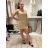 Šaty mini letné pletené na ramienka dámske (XS/S/M ONE SIZE) TALIANSKA MóDA IMM252471/DU XS/S/M čierna