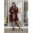 Cardigan s kapucí dlhý rukáv dámsky nadrozmer (42/44/46 ONE SIZE) TALIANSKA MÓDA IMSM251132/DR  42/44/46 modrá petrolejová