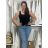 Tílko letní dámské (S/M/L ONE SIZE) ITALSKá MóDA IM319362/DUR Černá S/M/L