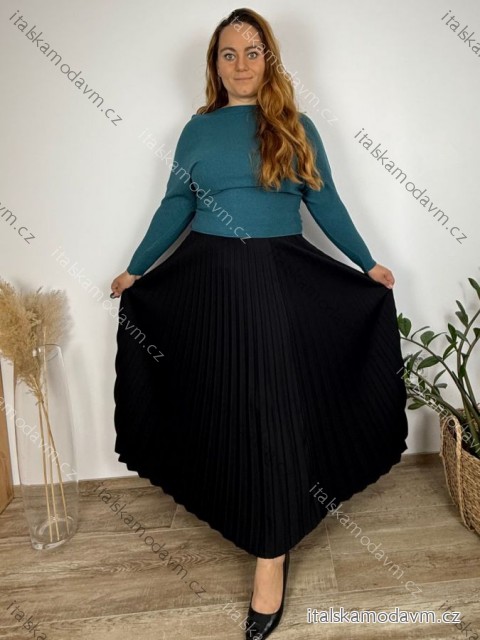 Sveter úpletový tenký dlhý rukáv dámsky (M/L/XL ONE SIZE) TALIANSKA MÓDA IM4251134
